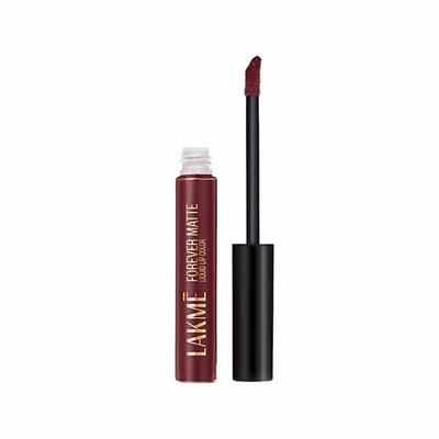Lakme Forever Matte Liquid Lip, 16hr Lipstick, Wine Touch, 5.6ml - Liquid Lipsticks