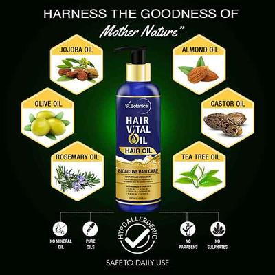 St.Botanica Hair Vital Bioactive Hair Oil 200 ml - Hair Oils
