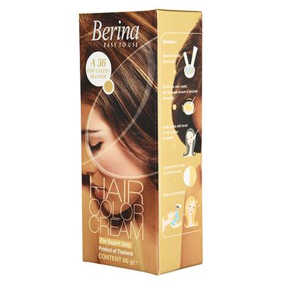 Berina A36 Deep Golden Blonde Hair Color Cream 60 gm - Crème