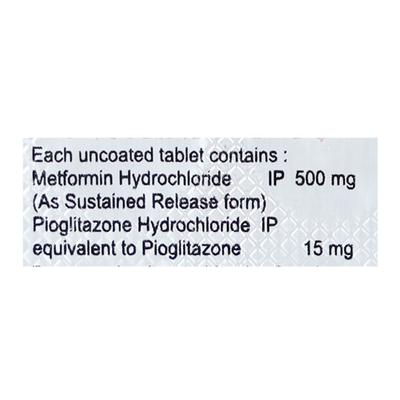 PIORAN MF 15mg Tablet 10's - Diabetes-Ant