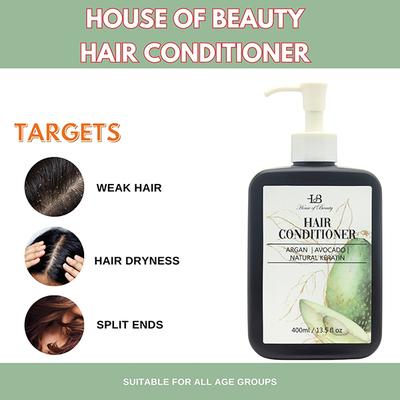 House of Beauty Hair Conditioner For Frizzy Hair Gives Moisture & Shine with Argan Oil 400ml - Conditioners