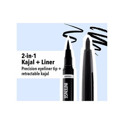 Blue Heaven Intense Duo Kajal + Eyeliner, Black (0.55ml+0.30gm) 1's - Eyeliners