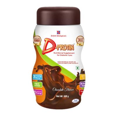 D Protin Chocolate Powder 500 gm - Protein Drink