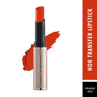 Swiss Beauty Non Trasfer Water Proof Lipstick - (Orange Red) 3 gm - Lipsticks