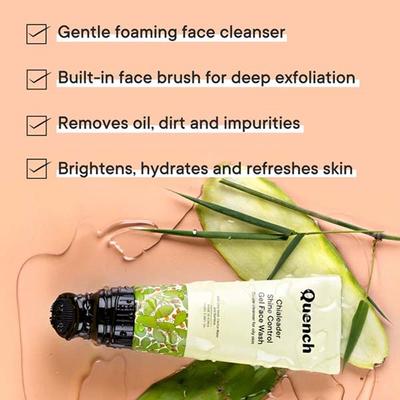 Quench Botanics Chialeader Shine Control Gel Face wash 100 ml - Face Wash & Cleansers