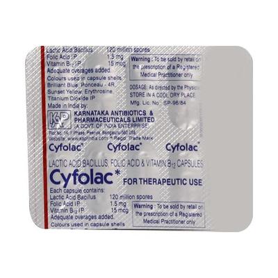 Cyfolac Capsule 10'S - Diarrhoea-Ant