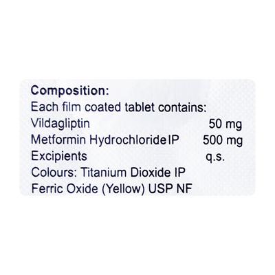 VILTRACK M 500mg Tablet 15's - Diabetes-Ant