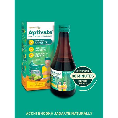 Aptivate Syrup - Tasty Pineapple Flavour 450 ml - Speciality Medicines