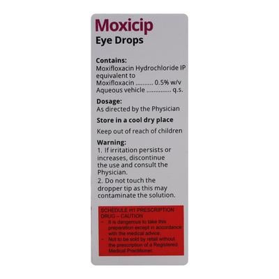 Moxicip Eye Drops 5ml - Eye Infections-Eaa