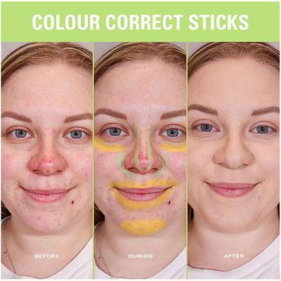 Makeup Revolution Face Correct & Neutralise Cancel Correct Neutralises Redness Green & Yellow 8.6gm - Concealer