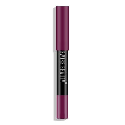 Swiss Beauty Stay On Lip Crayon - ( 12 Burgundy) 3.5gm - Lipsticks