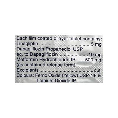 LINERO DM 500 Tablet 10's - Diabetes-Ant