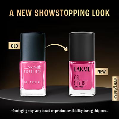 Lakme Absolute Gel Stylist Nail Color 46 Pink Date 12ml - Nail Polish
