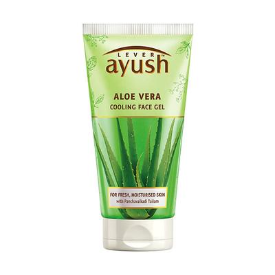 Lever Ayush Natural Ayurvedic Aloe Vera Cooling Face Gel 150 gm - Face Gels