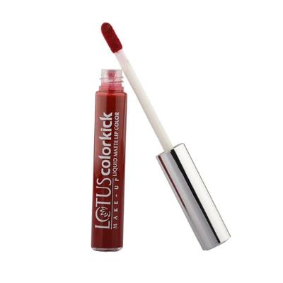Lotus Make-up Colorkick Liquid Matte LipColor Magic Maroon CLM10 6 gm - Liquid Lipsticks