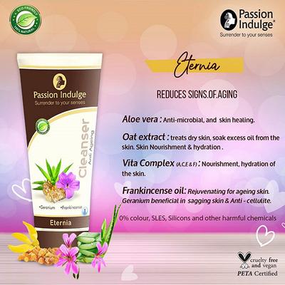 Passion Indulge ETERNIA Cleanser For Anti-ageing and anti-Wrinkle 100ML - Face Wash & Cleansers