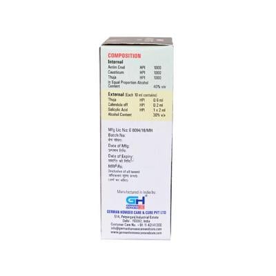 German's No Warts Drops Twin Pack (Pack of 2 x 30 ml) - Homeopathic Drops