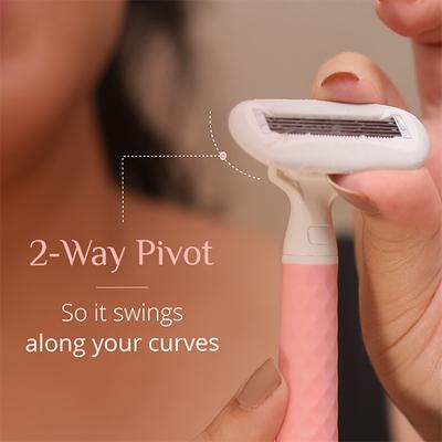 Carmesi Body Razor Swing Blade Refill Pack, Moisture Ribbon with Aloe Vera & Vitamin E 2's - Shaving & Hair Removal