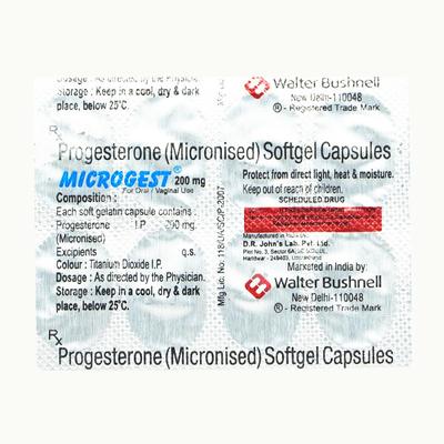 Microgest 200mg Capsule 10'S - Hormonal Therapy-Oes