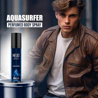 NEUD Aquasurfer Perfumed Body Spray for Men, No Gas Deodorant with Long-Lasting Fragrance 120 ml - Men Perfumes (Edt/Edp)