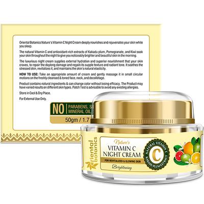 Oriental Botanics Nature's Vitamin C Brightening Face Night Cream 50 gm - Night Cream