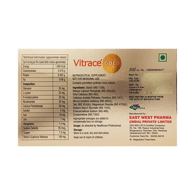 Vitrace Gold Tablet 10'S - Supplements-Vam