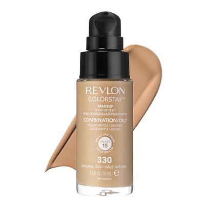 Revlon Colorstay Makeup for 24Hrs Combination/Oily Broad Spectrum SPF/FPS 15 -330 Natural Tan 30ml - Foundation