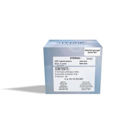 STERGIC Dengue Rapid Test 1's - Test Strips & Lancets