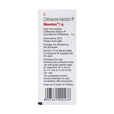 Monotax 1gm Injection 1's - Bacterial Infections-Cep