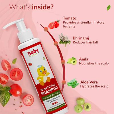 Baby Organo Ayurvedic Nourishing Baby Shampoo - Hibiscus & Fenugreek 200 ml - Baby Shampoo
