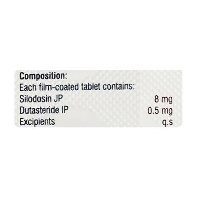 SILOSAM D 8 Tablet 15's - Bladder And Prostate Disorders-Dru