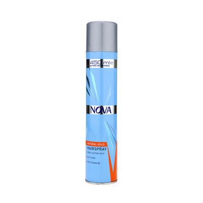 Nova Blue Natural Hold Long Lasting Hair Spray 450 ml - Hair Sprays & Mists