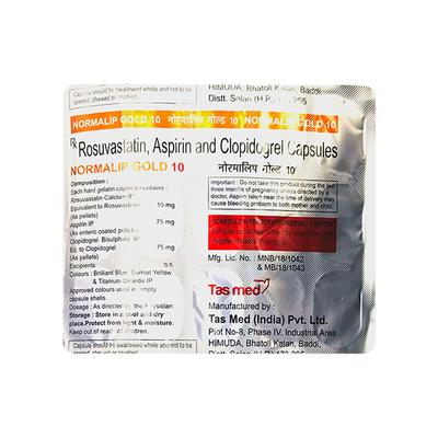 NORMALIP GOLD 10 Capsule 15's - Blood Clot-Ant