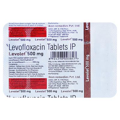 LEVOLET 500mg Tablet 10's - Bacterial Infections-Qui