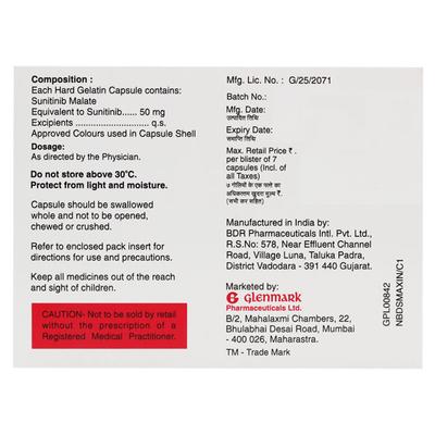 SUTIB 50 Capsule 7's - Cancer Oncology-Cyt