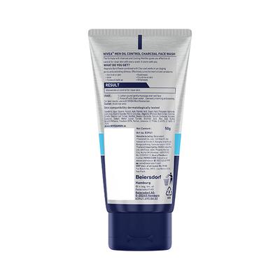 Nivea Men Oil Control Face Wash - Charcoal 100 gm - Face Wash & Cleansers