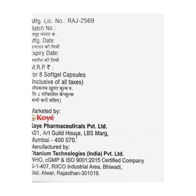 COE D3 Soft Gelatin Capsule 8's - Supplements-Vit