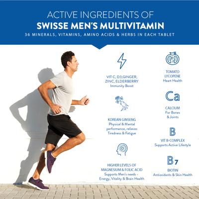 Swisse Ultivite Men's Multivitamin Tablet 60's - Multi-Vitamins