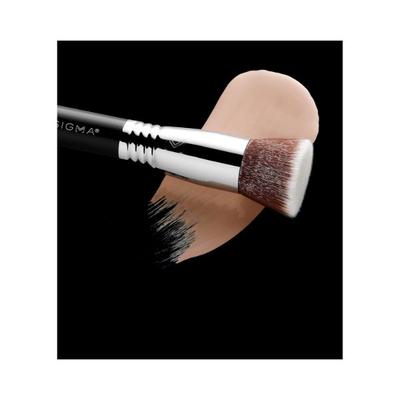 Sigma Beauty F80 Flat Kabuki Brush - Black/Chrome 1's - Face Brush