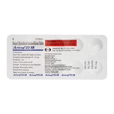 Aricep 23 SR Tablet 10'S - Alzheimer-Neu