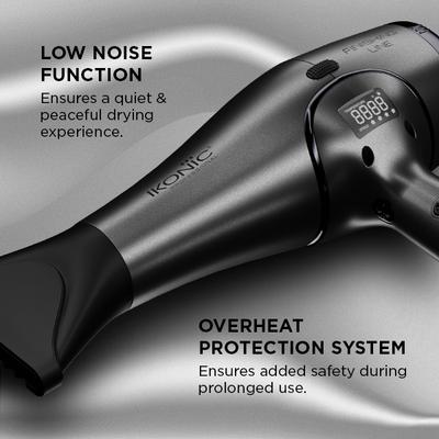 Ikonic Professional Finishing Line Hair Dryer-Grey 1's - Hair Dryers