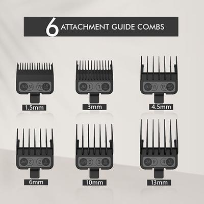 VEGA Professional Pro Star+ Hair Clipper with 7000 RPM, 6 Comb Attachment, 180 Min Runtime, VPPHC-11 1's - Trimmers