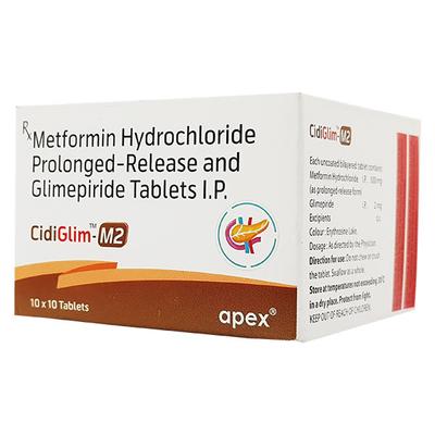 CIDIGLIM M2 Tablet 10's - Diabetes-Ant