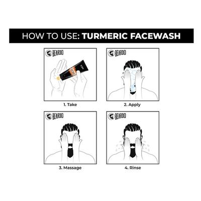 Beardo Face Wash - Turmeric 100 gm - Face Wash & Cleansers