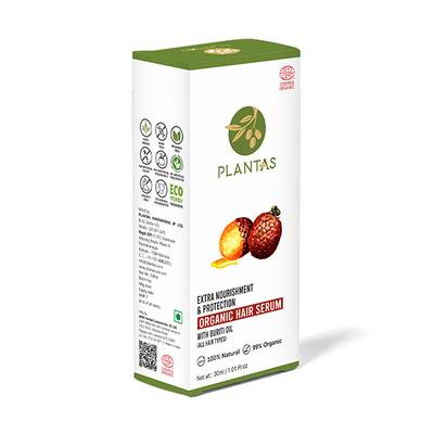Plantas Extra Nourishment & Protection Organic Hair Serum 30 ml - Hair Serums