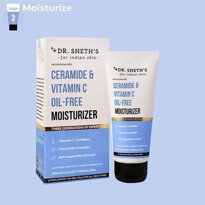 Dr. Sheth's Ceramide & Vitamin C Oil - Free Moisturizer 50 gm - Face Moisturizers
