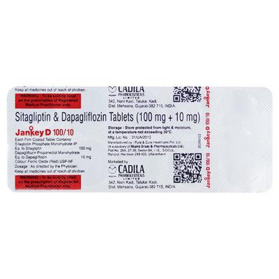 JANKEY D 100/10 Tablet 10's - Diabetes-Ant