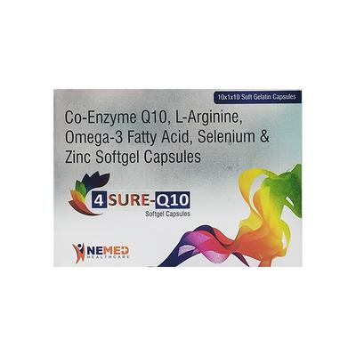 4 SURE Q 10 Softgel Capsule 10's - Supplements-Vam