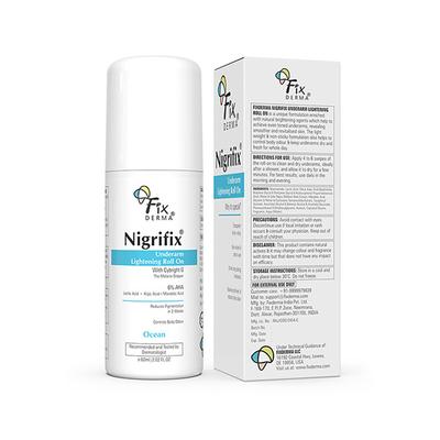 Fixderma Nigrifix Underarm Ocean Roll on - Brightens Skin & Exfoliates Underarm 60 ml - Deodorants/Roll-Ons