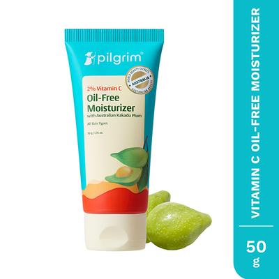 Pilgrim 2% Vitamin C OIL-FREE MOISTURIZER with Kakadu Plum & Lime Pearl for brighter skin 50 gm - Face Moisturizers